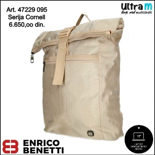 Ranac Enrico Benetti Art. 47229 095 Cornell laptop 17'' bež