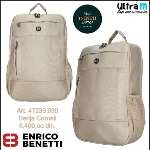 Ranac Enrico Benetti Art. 47239 095 Cornell bež laptop 15''
