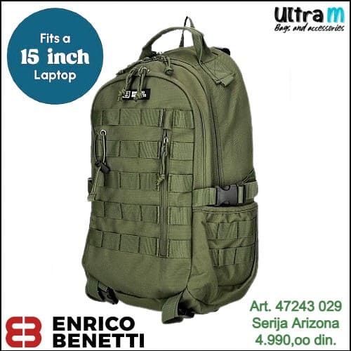 Ranac Enrico Benetti Art. 47243 029 Arizona laptop 15'' olive