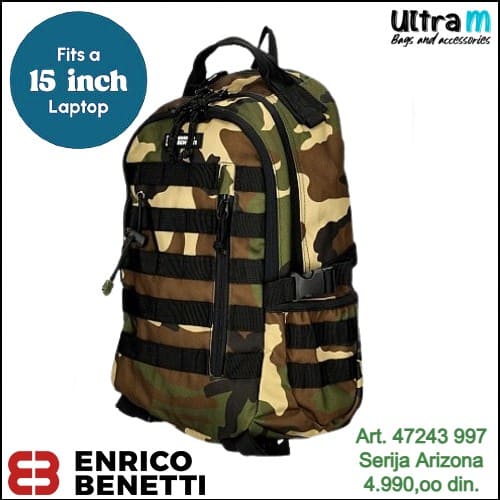 Ranac Enrico Benetti Art. 47243 997 Arizona laptop 15'' military