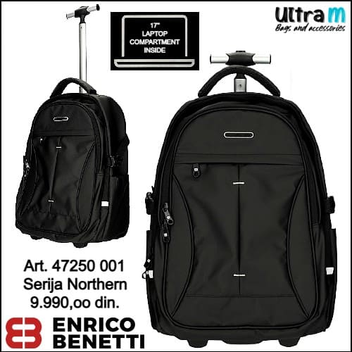 Ranac Enrico Benetti Art. 47250 001 Northern laptop 17'' black