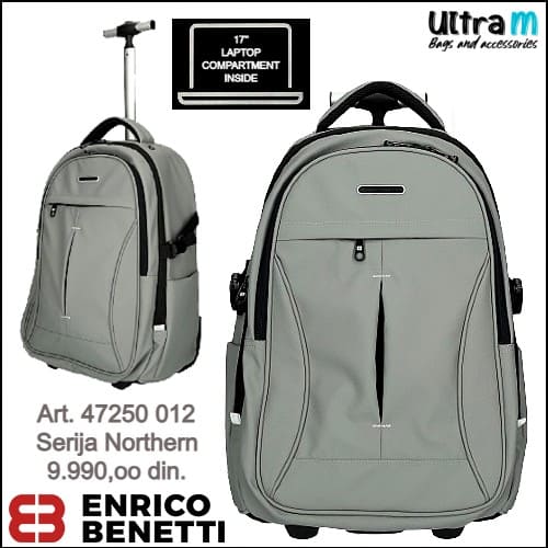 Ranac Enrico Benetti Art. 47250 012 Northern laptop 17'' grey
