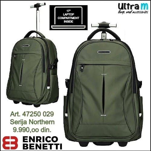 Ranac Enrico Benetti Art. 47250 029 Northern laptop 17'' olive