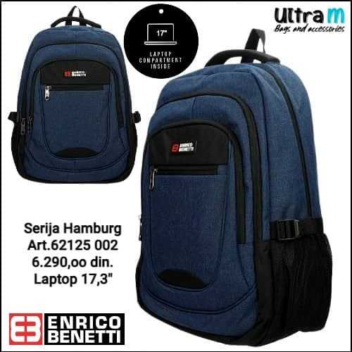 Ranac Enrico Benetti Art. 62125 002 Hamburg laptop 17'' Navy
