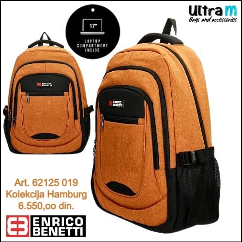 Ranac Enrico Benetti Art. 62125 019 Hamburg laptop 17'' Rust