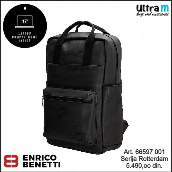 Ranac Enrico Benetti Art. 66597 001 Rotterdam laptop 17'' black