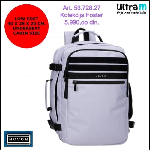 Ranac Movom Art. 53.728.27 Foster low cost underseat svetlo ljubičasti