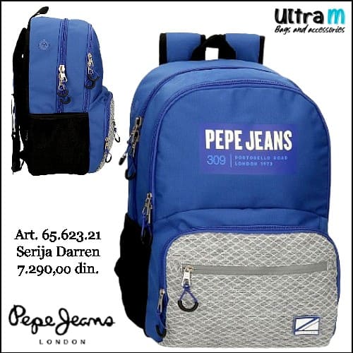 Ranac Pepe Jeans London Art. 65.623.21 Darren Plavi