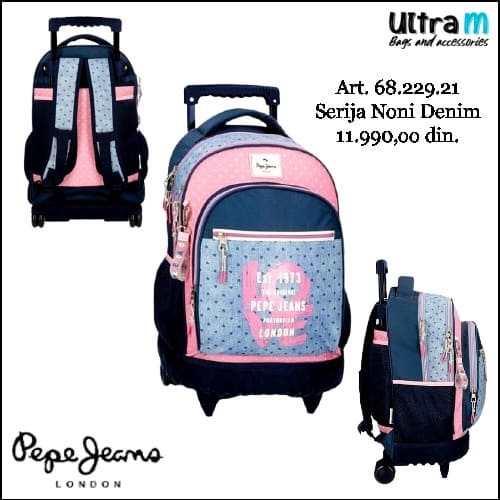 Ranac Pepe Jeans London Art. 68.229.21 Noni Denim Multikolor