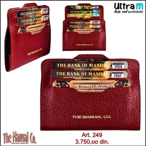 Card case The Manual Co Art. 249 Crveni