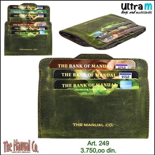 Card case The Manual Co Art. 249 Zeleni