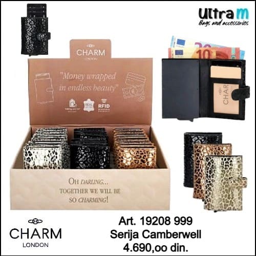 Creditcard case Charm London Art. 19208 999 Camberwell RFID koža