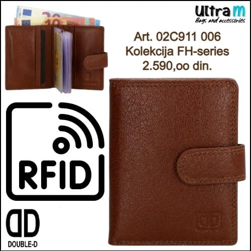 Creditcard case Double D Art. 02C911 006 RFID Braon