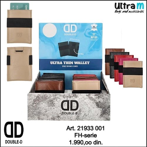 Creditcard case Double D Art. 21933 001 RFID FH-serie Crni