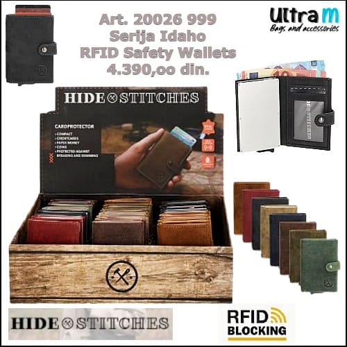 Creditcard case Hide & Stitches Art. 20026 999 Idaho RFID Koža