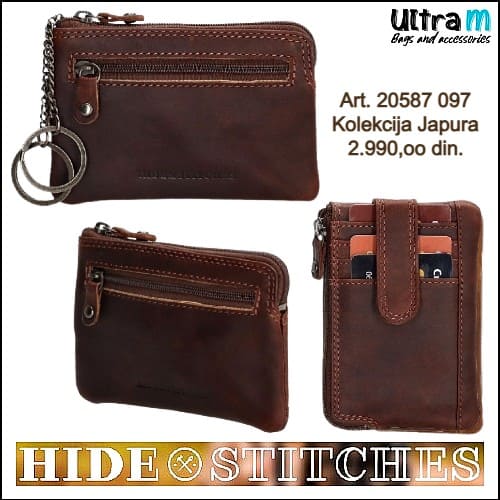 Etui za ključeve i kartice Hide & Stitches Art. 20587 097 Japura t.braon
