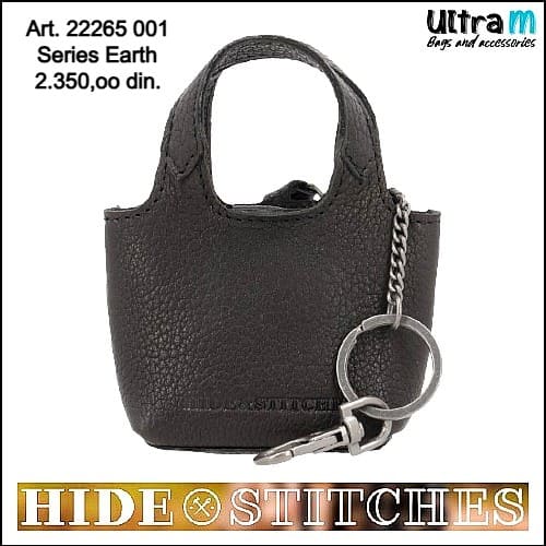 Key case Hide & Stitches Art. 22265 001 Earth kožni crni