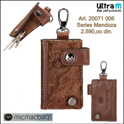 Key case Micmacbags Art. 20071 006 Mendoza kožni braon