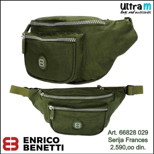 Torbica oko struka Enrico Benetti Art. 66828 029 Frances maslinasto zelena