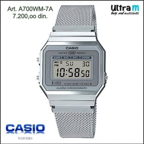 Muški ručni sat Casio Art. A700WM-7A Digitalni Vintage