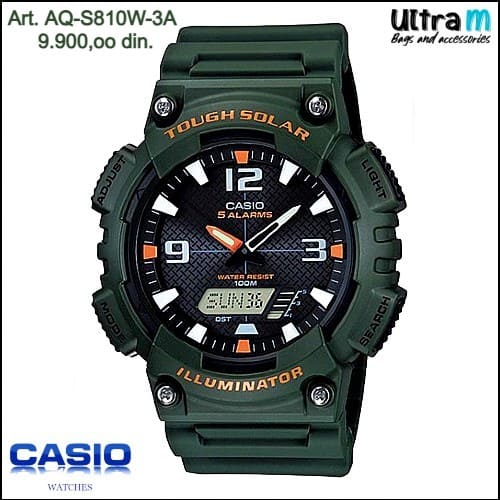 Muški ručni sat Casio Art. AEQ-S810W-3A Digitalni