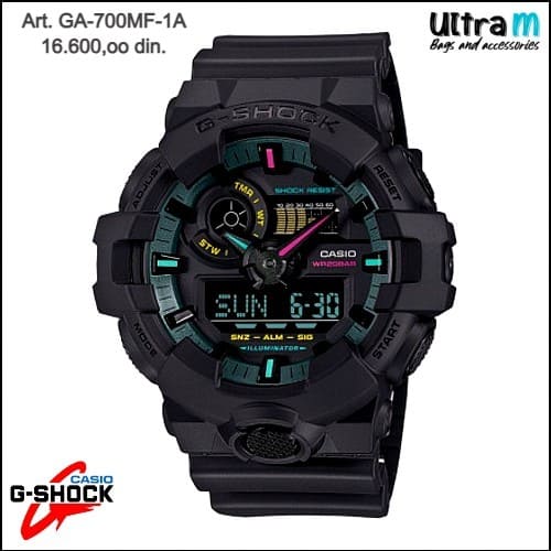 Muški ručni sat Casio Art. G-Shock GA-700MF-1A