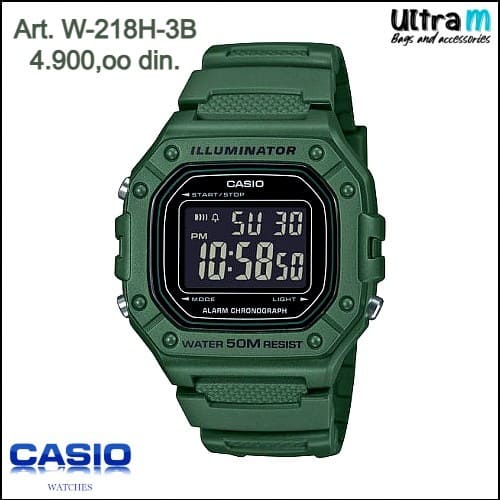 Muški ručni sat Casio Art. W-218H-3B Digitalni