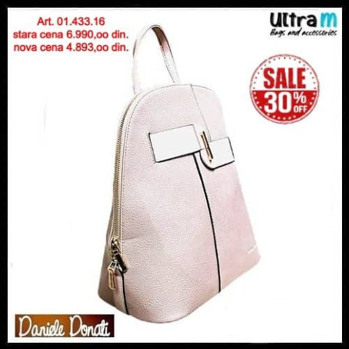 Zenska torba Daniele Donati Art. 01.433.16 Ranac bež