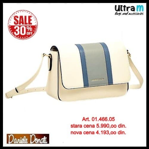 Zenska torba Daniele Donati Art. 01.466.05 Bela