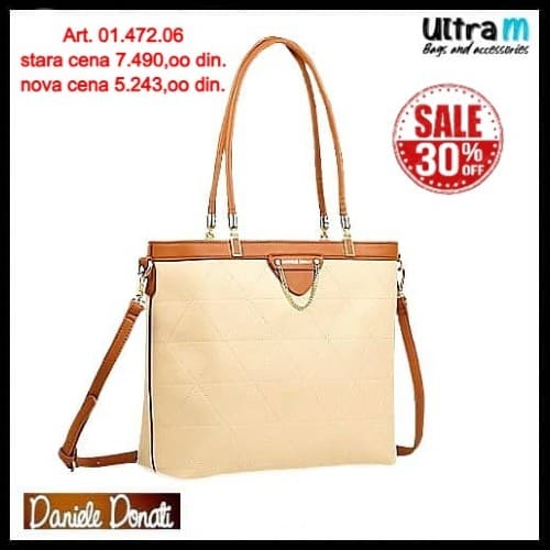 Zenska torba Daniele Donati Art. 01.472.06 Bež