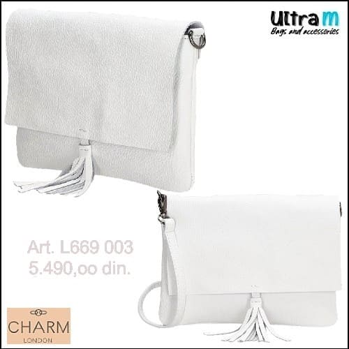 Zenska kožna tašna Charm London Art. L669 003 Anna bela