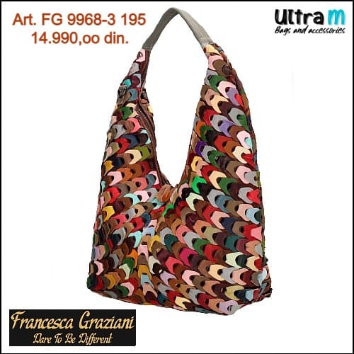 Zenska kožna tašna Francesca Graziani Art. 9968-3 195 Multikolor