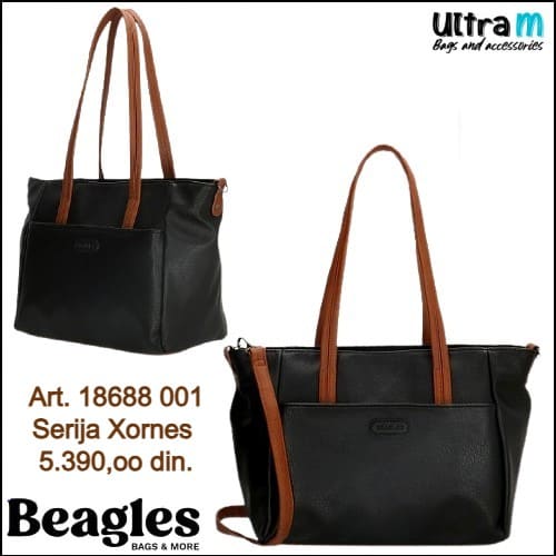 Zenska torba Beagles Art. 18688 001 Xornes Crna