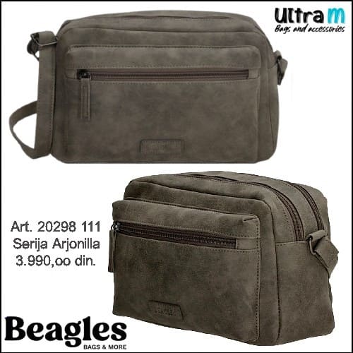 Zenska torba Beagles Art. 20298 111 Arjonilla tamno siva