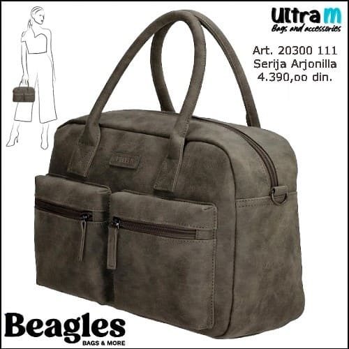 Zenska torba Beagles Art. 20300 111 Arjonilla tamno siva