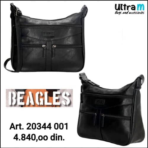 Zenska torba Beagles Art. 20344 001 Murcia crna