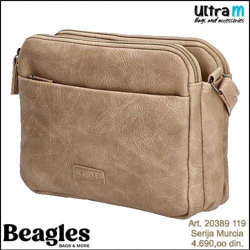 Zenska torba Beagles Art. 20389 119 Murcia dark taupe