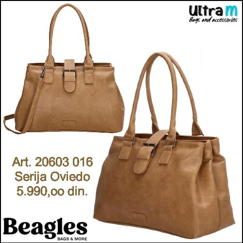 Zenska torba Beagles Art. 20603 016 Oviedo taupe