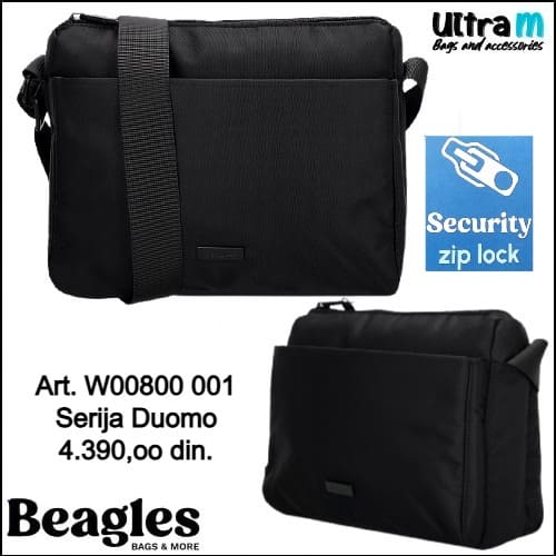 Zenska torba Beagles Art. W00800 001 Duomo crna