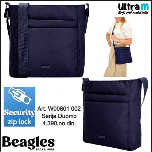 Zenska torba Beagles Art. W00801 002 Duomo plava