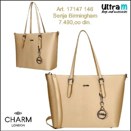 Zenska torba Charm London Art. 17147 146 Birmingham zlatna