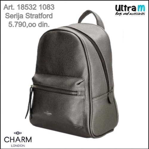 Zenska torba Charm London Art. 18532 1083 Stratford ranac sivi