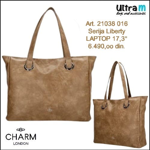 Zenska torba Charm London Art. 21038 016 Liberty laptop 17,3'' taupe
