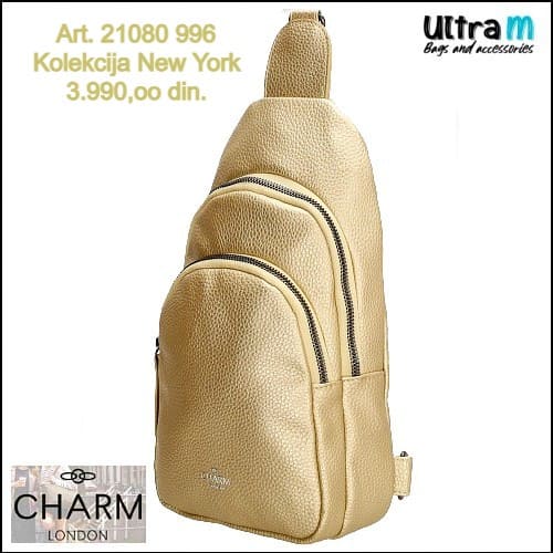 Zenska torba Charm London Art. 21080 996 New York crossbody zlatna