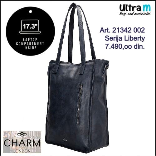 Zenska torba Charm London Art. 21342 002 Liberty laptop 17.3'' teget