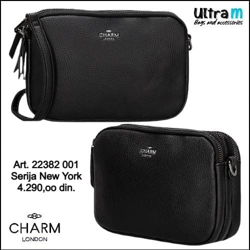 Zenska torba Charm London Art. 22382 001 New York crna