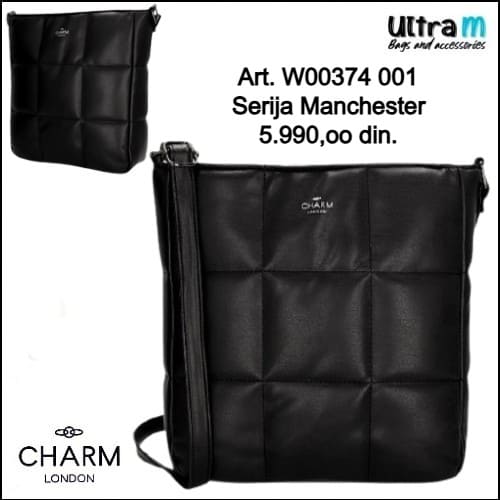 Zenska torba Charm London Art. W00374 001 Manchester crna