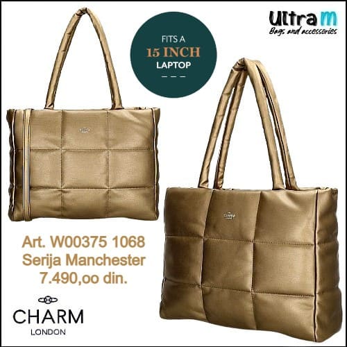 Zenska torba Charm London Art. W00375 1068 Manchester laptop 15,6'' gold bronze