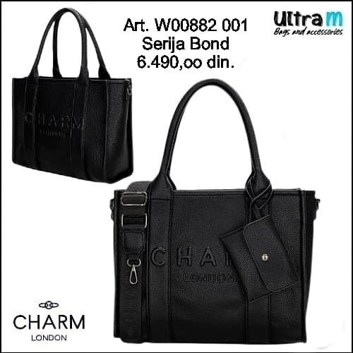 Zenska torba Charm London Art. W00882 001 Bond crna