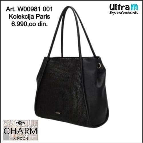 Zenska torba Charm London Art. W00981 001 Paris crna